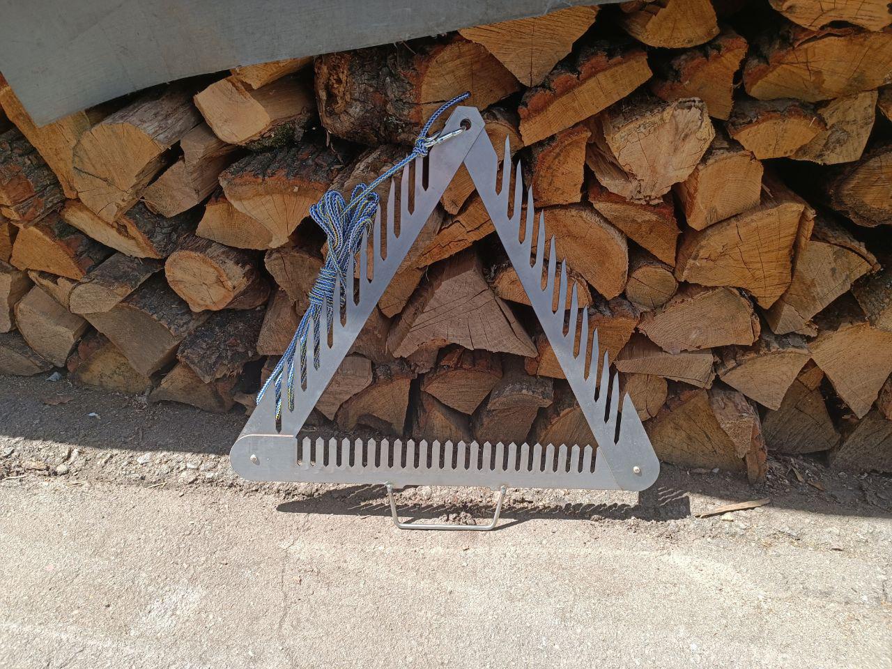 Донна коса для очищення берега та пляжу від водоростей з нержавіючої сталі 50x50x50 см 2 кг (10909561) - фото 11