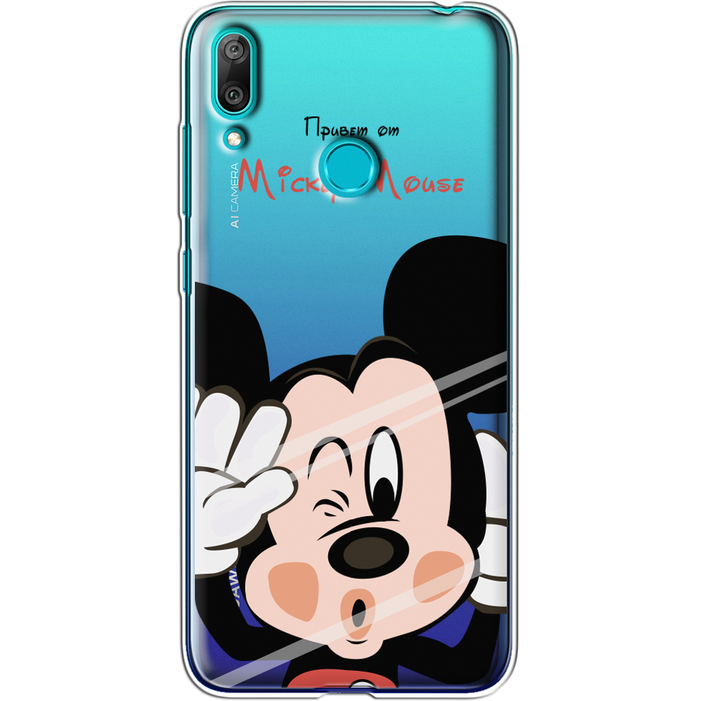 Чехол Boxface Huawei Y7 2019 Mister M Прозрачный силикон (36044-cc58-36044)