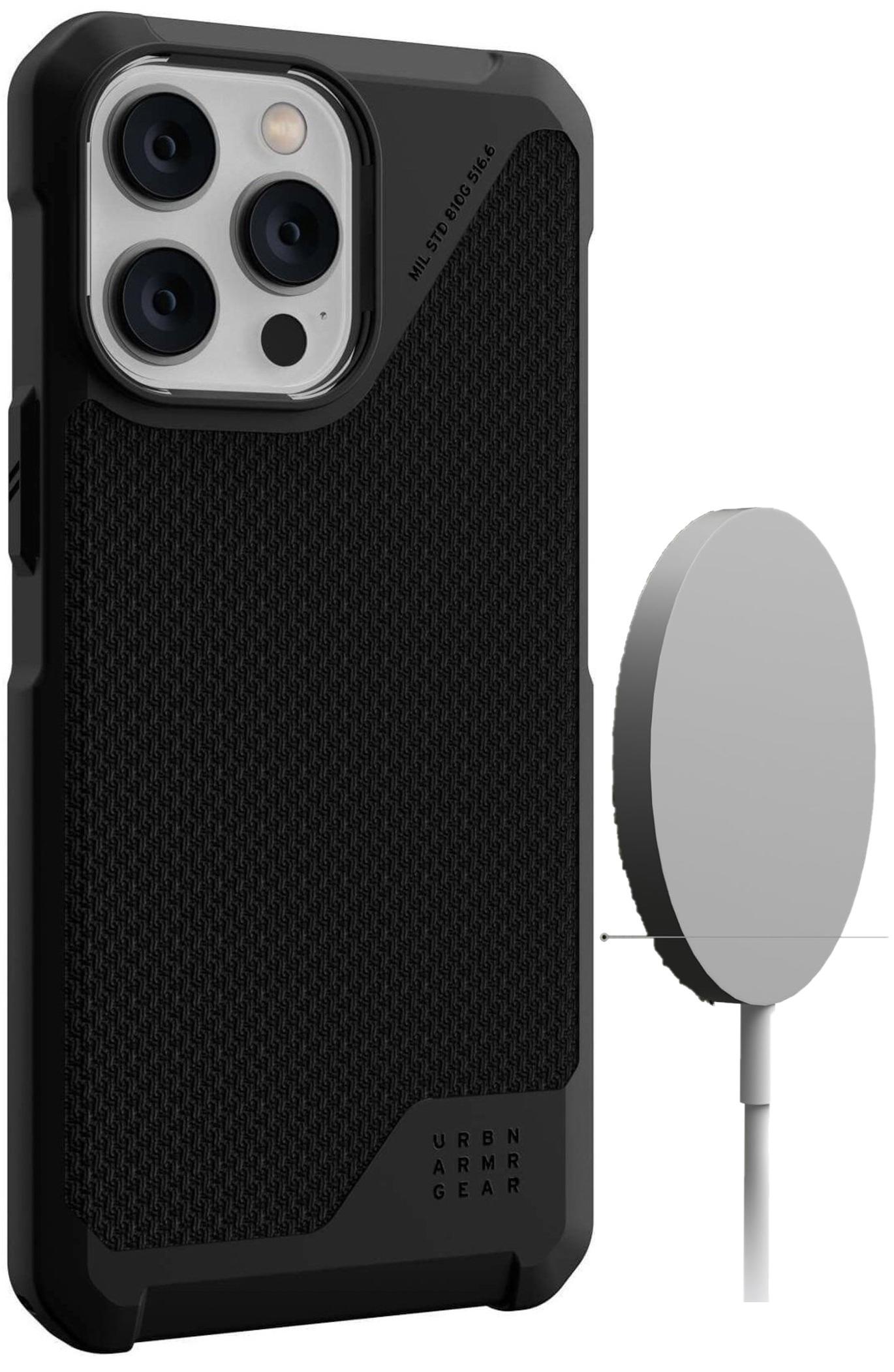 Чохол протиударний UAG Metropolis LT MagSafe для Iphone 15 Pro Max (6.7") Kevlar Black 114297113940