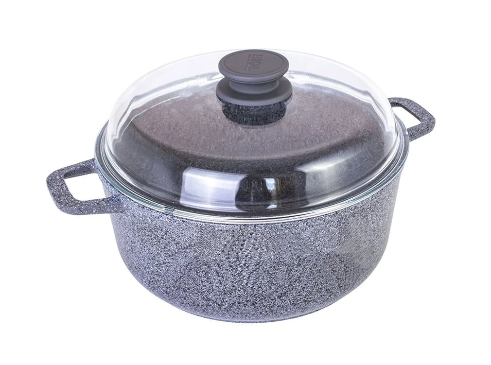 Каструля зі скляною кришкою Біол Граніт 5 л 26 см