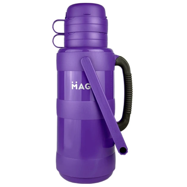 Термос со стеклянной колбой Magio MG-1053 пластиковый 3200 мл Фиолетовый (2407947069)