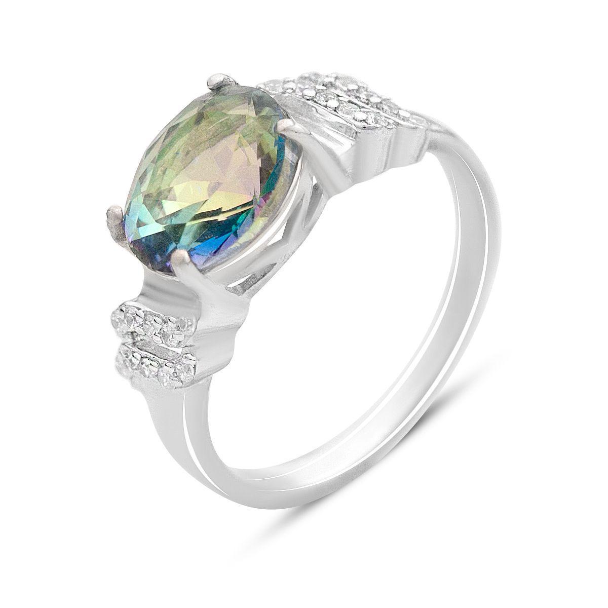 Кольцо серебряное Tiva с мистик топазом 2,175 ct 2,86 г р. 17 (2163787)