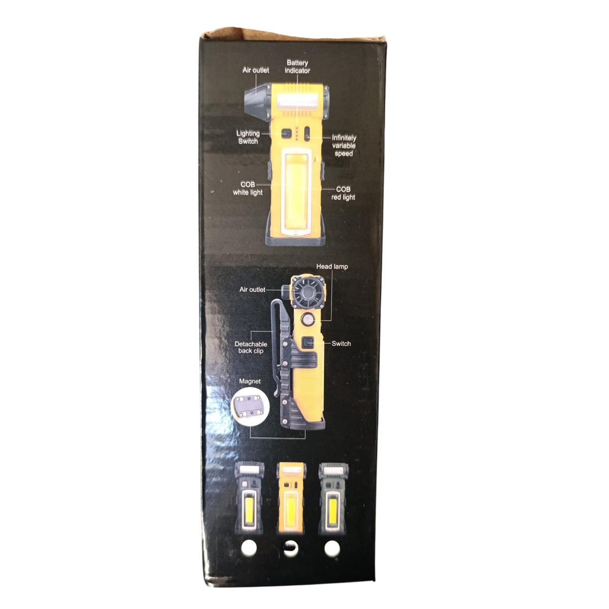 Турбовентилятор Violent Fan F020 8000 mAh Yellow/Black (110619) - фото 13