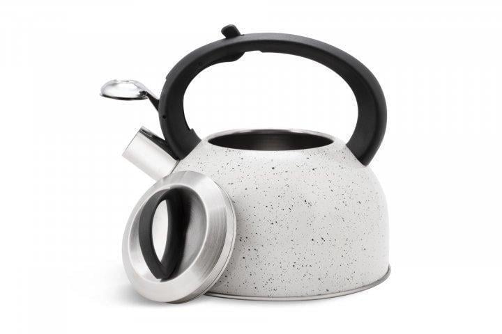 Чайник зі свистком для індукційної плити Edenberg EB-1440 2,5 л з нержавіючої сталі Білий (2530557744) - фото 1