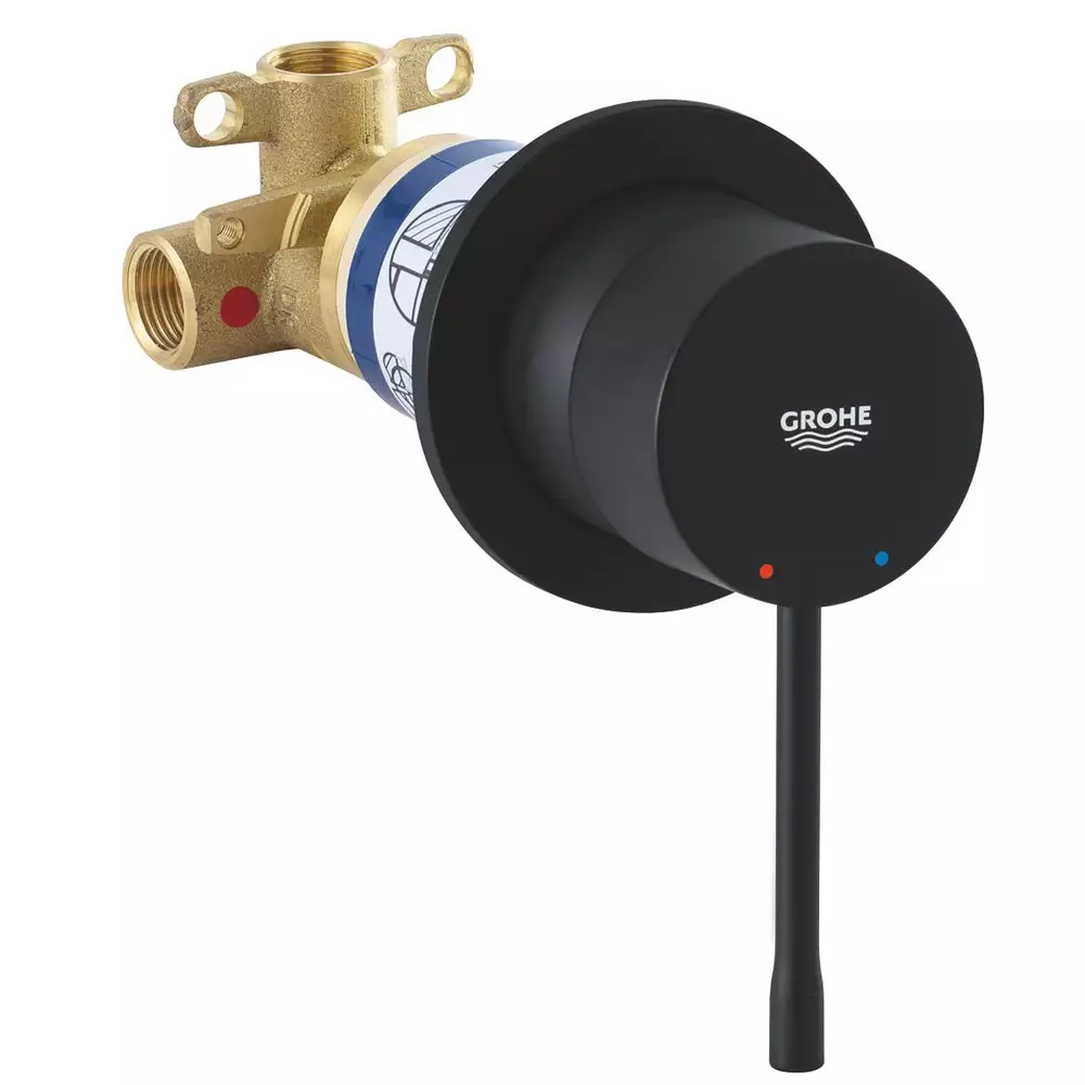 Смеситель скрытого монтажа для душа Grohe Essence 29197KF0 Черный матовый (579861)