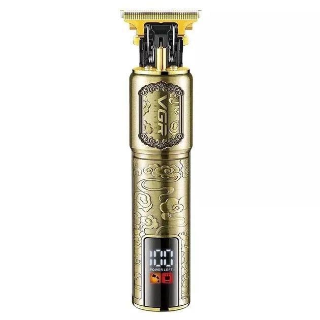 Триммер бездротовий VGR V-073 LED-дисплей регульовані насадки (9724)