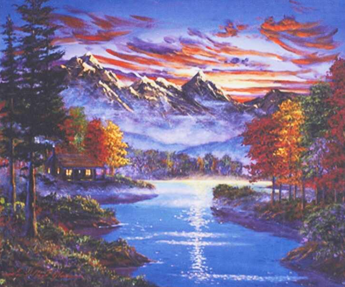 Картина за номерами TK Group 31824 30 Гірська річка 40х30 см (121726)