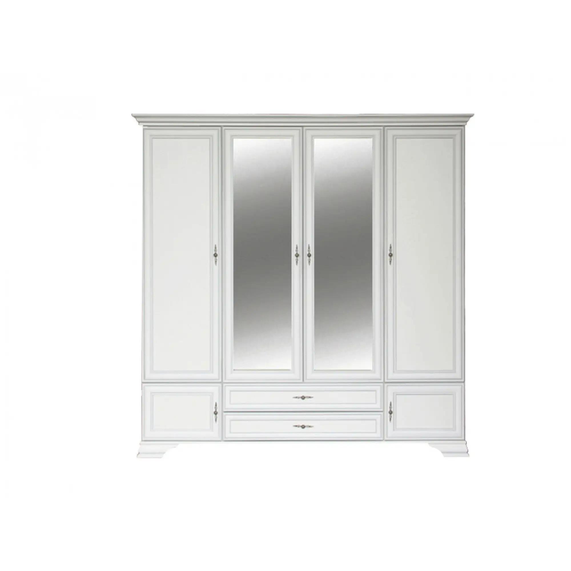 Шафа розпашна Gerbor SZF6D2S Кентуки з ЛДСП+МДФ Білий альпійський (8005029) Шафа розпашна Gerbor SZF6D2S Кентуки з ЛДСП+МДФ Білий альпійський (8005029)