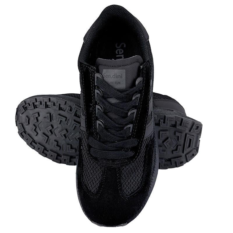 Кроссовки мужские комбинированные кожаные 20716-1 p. 43 26,5-27 см Черный