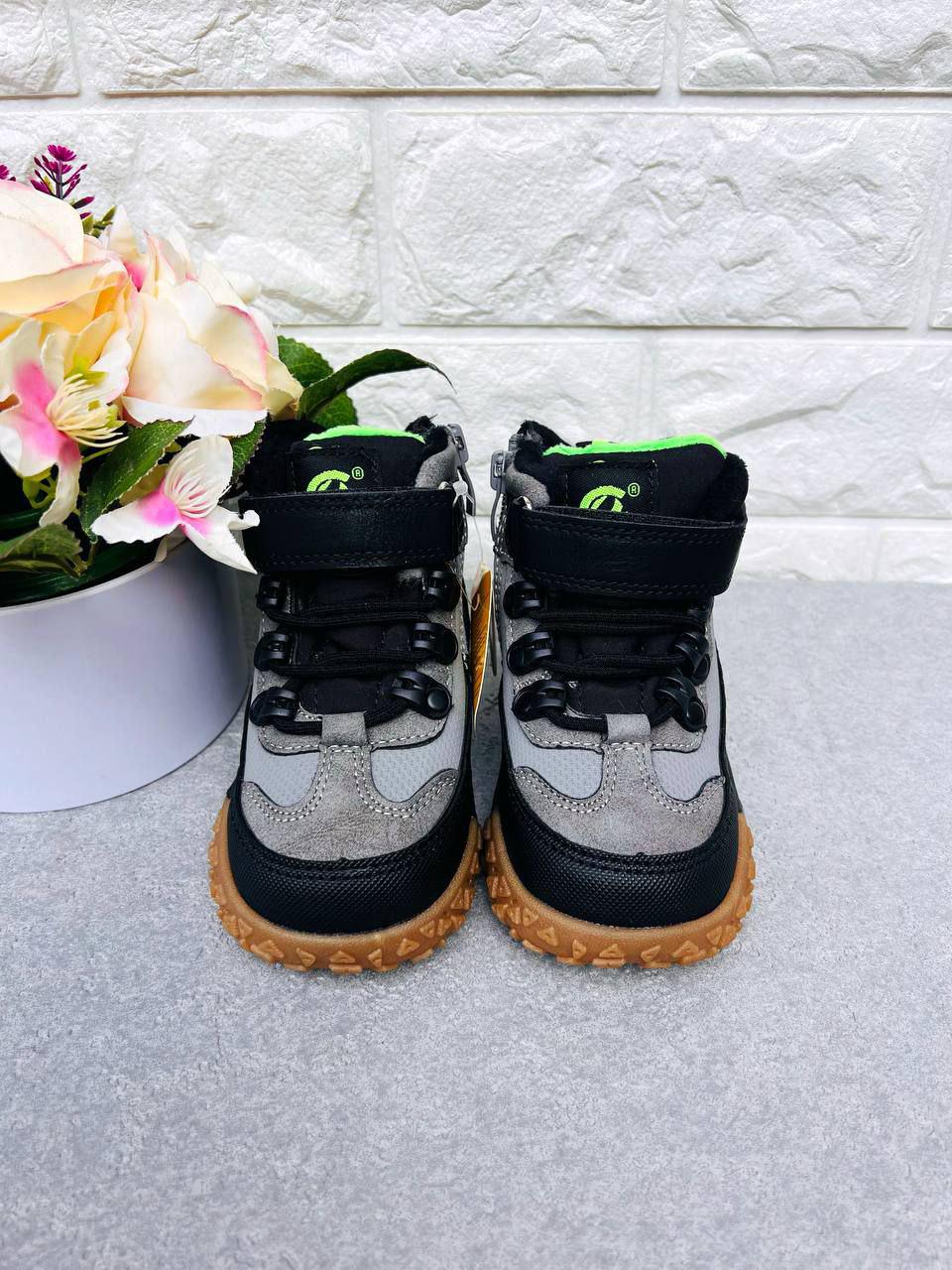 Чобітки для хлопчика зимові Clibee 1896 р. 27 17,8 см Сірий (1896-5) - фото 2 Чобітки для хлопчика зимові Clibee 1896 р. 27 17,8 см Сірий (1896-5) - фото 2