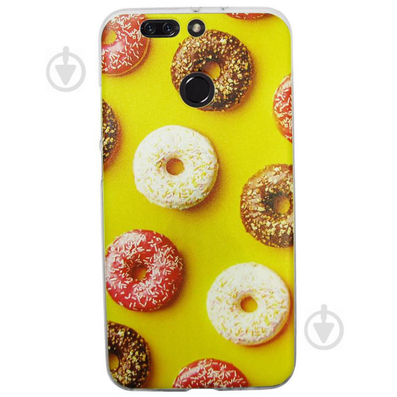 Чехол с рисунком Printed Silicone для Honor V9 / V8 Pro Пончики (hub_ViwF63096)