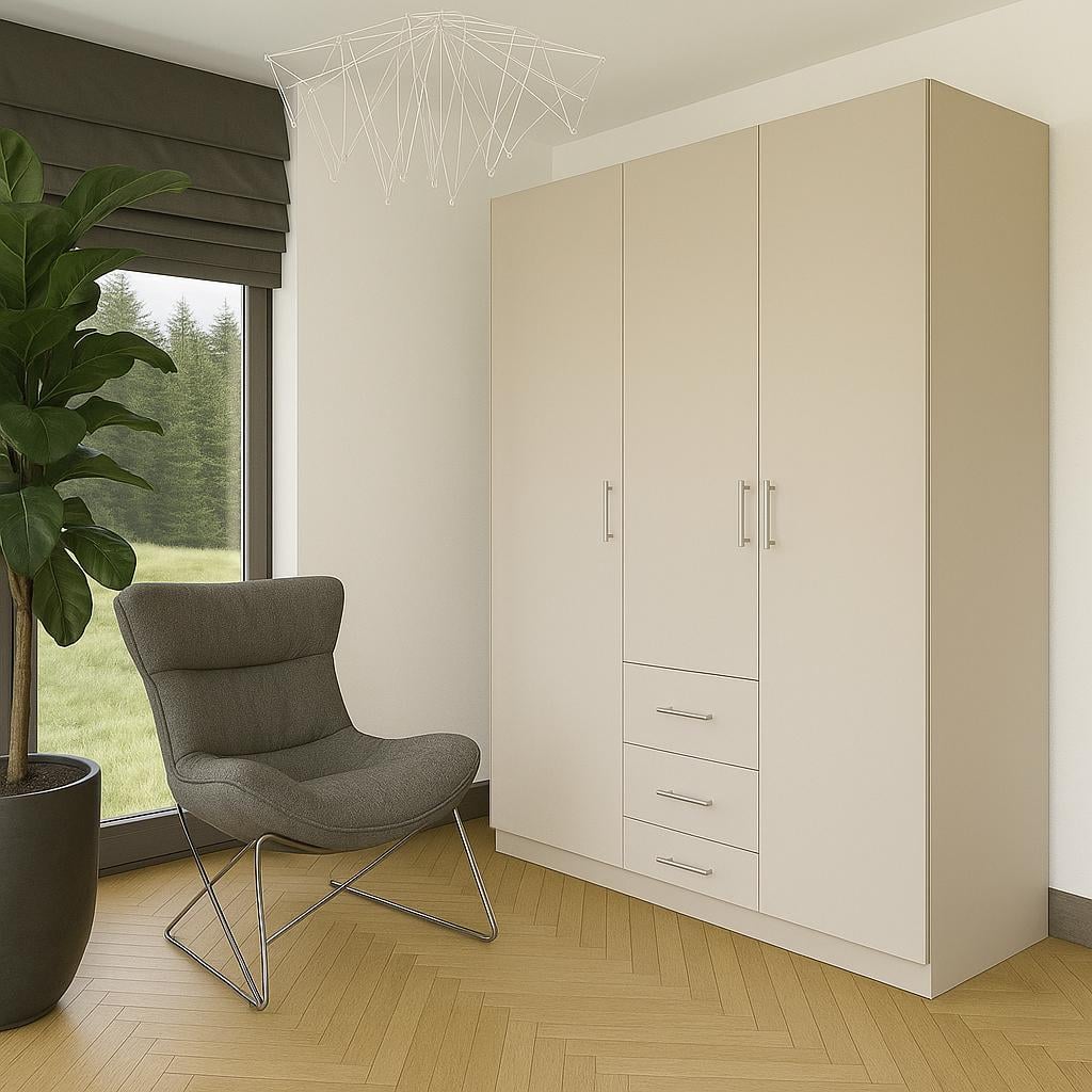 Шкаф распашной  SENAM ШР7 ДСП 2500х1400х600 мм Кашемир (ШР7.25.60.14.3)