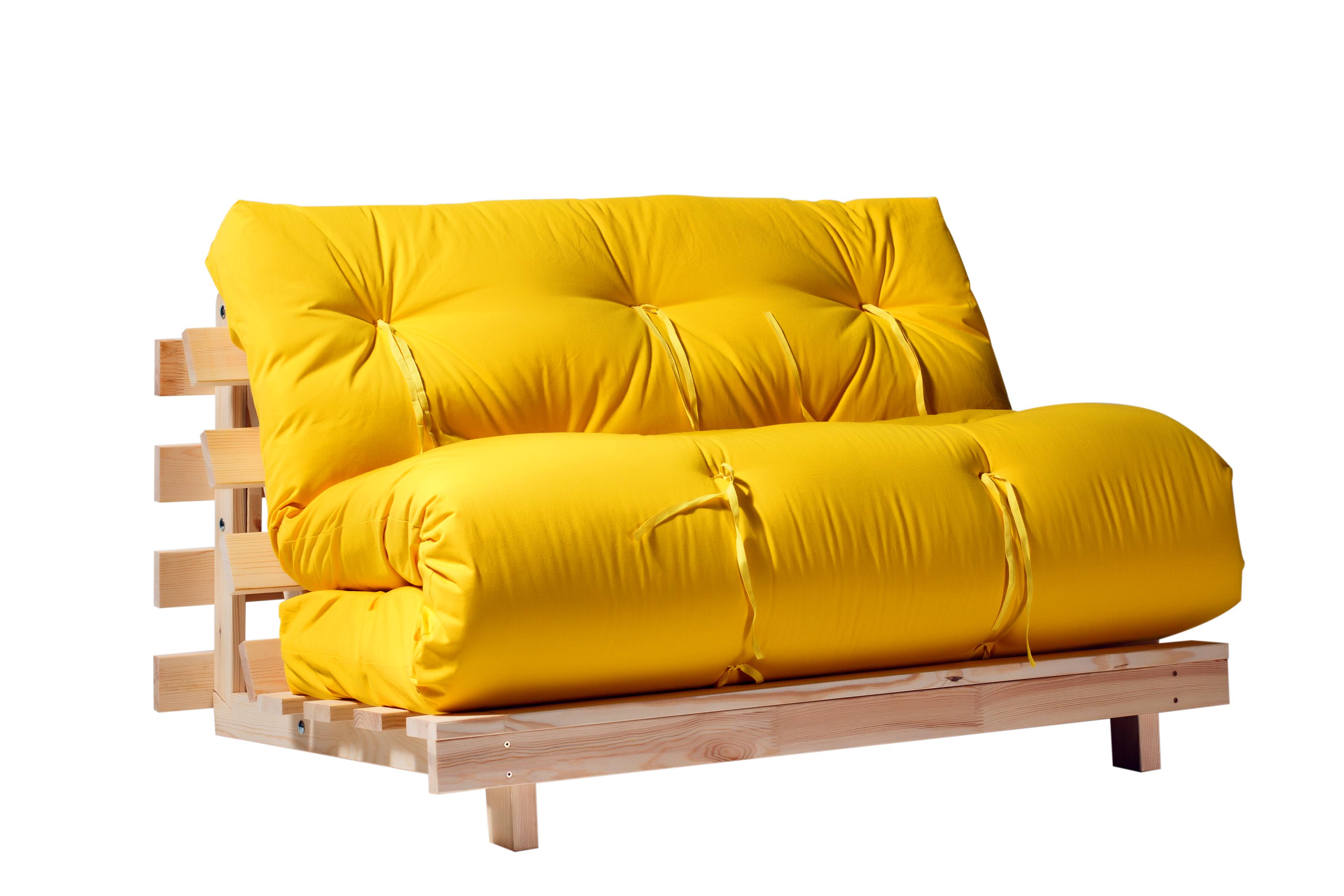 Диван-футон Classic Futon раскладной 130х200 Желтый