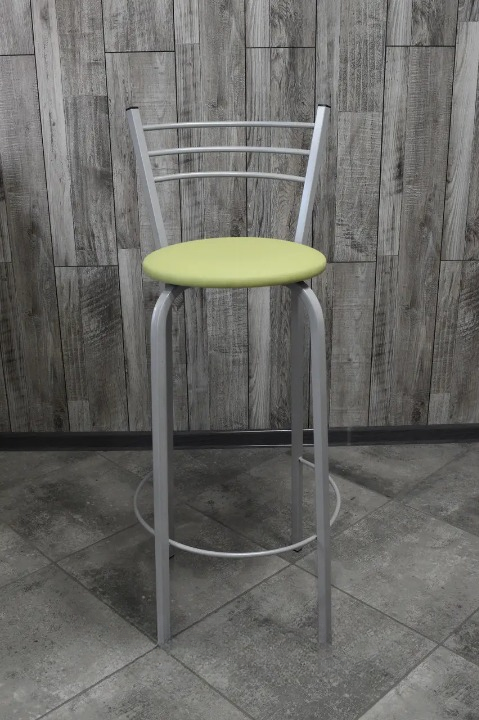 Стілець високий для барної стійки для кафе металевий Салатовий/Сірий 35x107 см (2492398649) Стілець високий для барної стійки для кафе металевий Салатовий/Сірий 35x107 см (2492398649)
