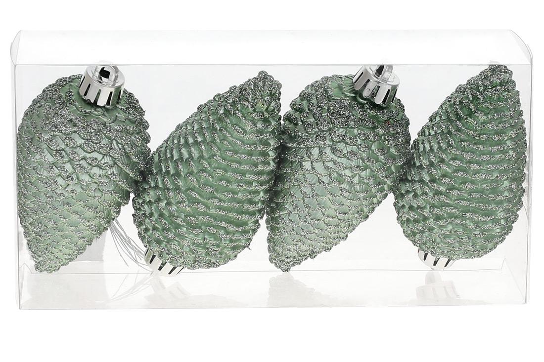 Набор елочных украшений BonaDi Шишки 4 шт. (147-530)