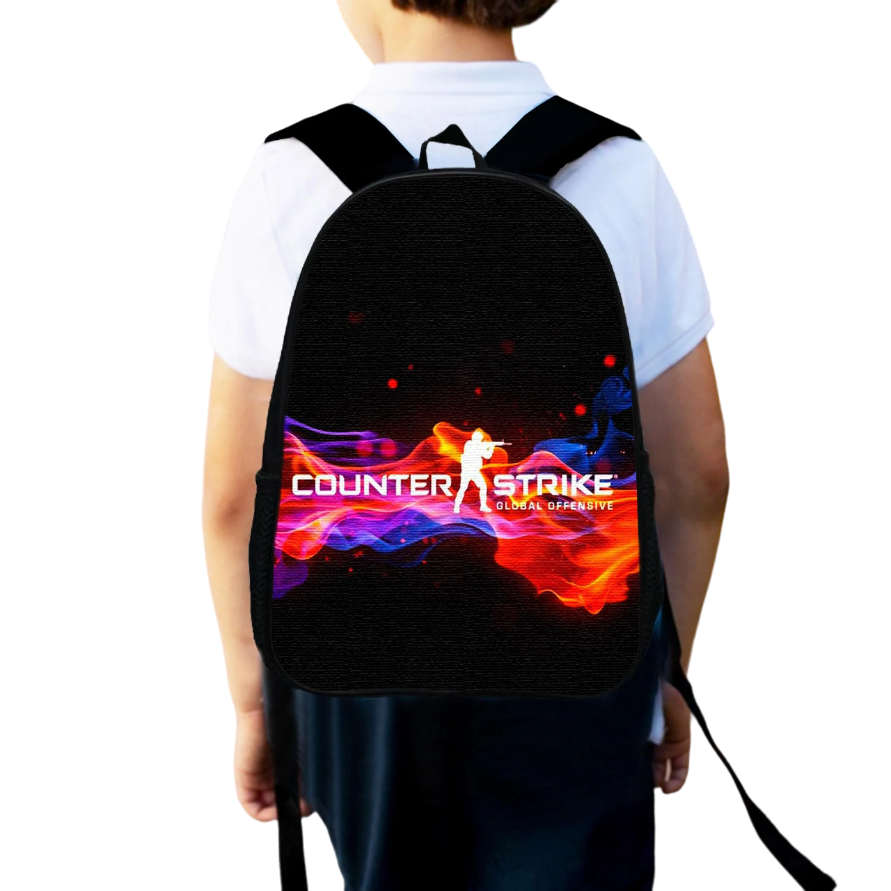 Шкільний рюкзак дитячий для хлопчика CS GO Counter-Strike міський 34х27 см (0072)