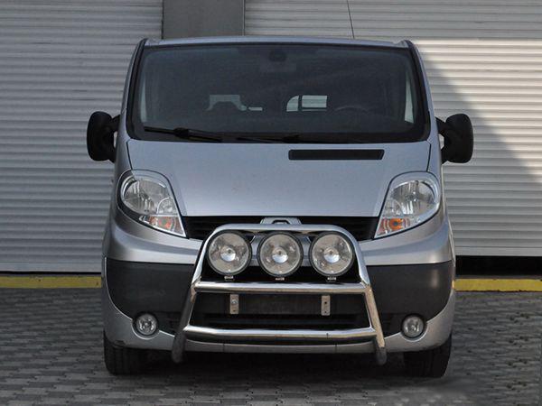 Кенгурятник WT018 CAN для Renault Trafic 2001-2015 гг. нержавеющая сталь Хром