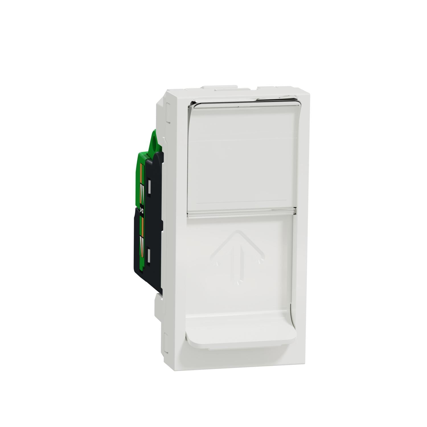 Розетка компьютерная Schneider Electric Unica New RJ45 6 STP 1 модуль Белый (NU341618)