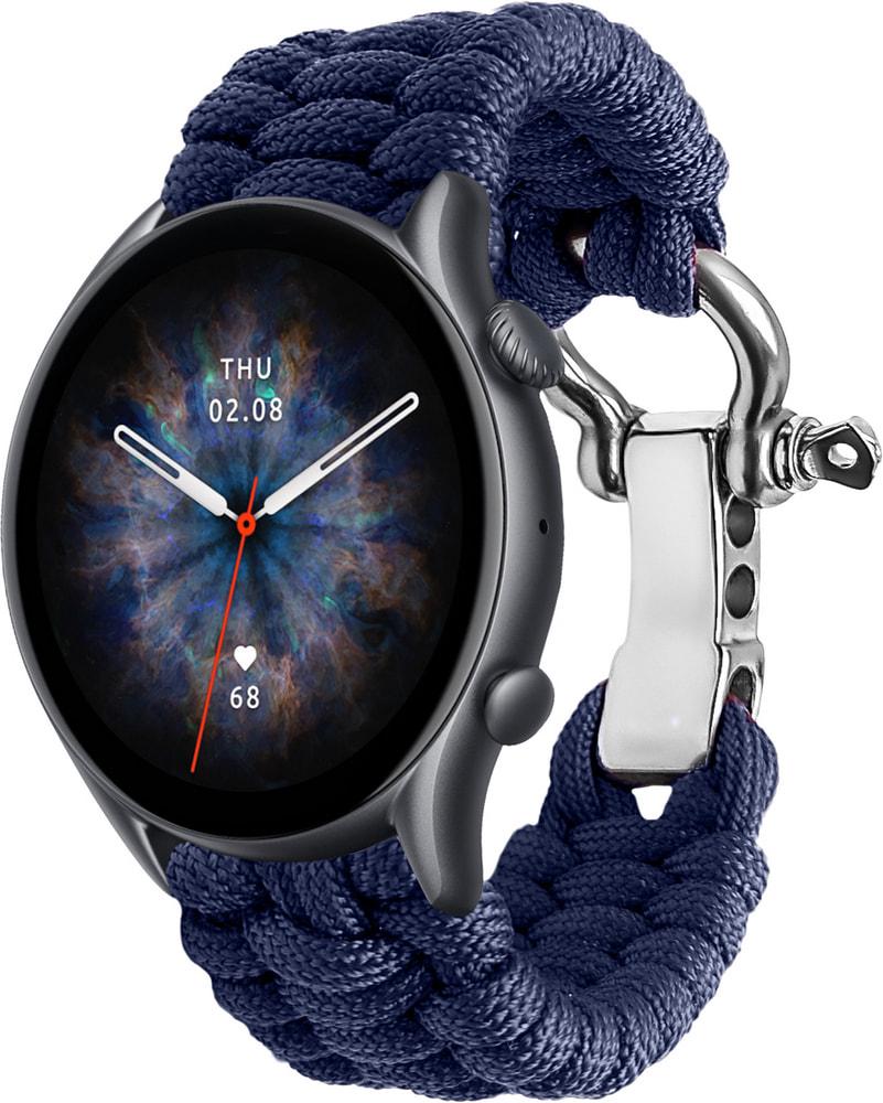 Ремешок из Паракорда Ruper для Amazfit GTR 3 Pro (22mm) Dark Blue (30816-5D)