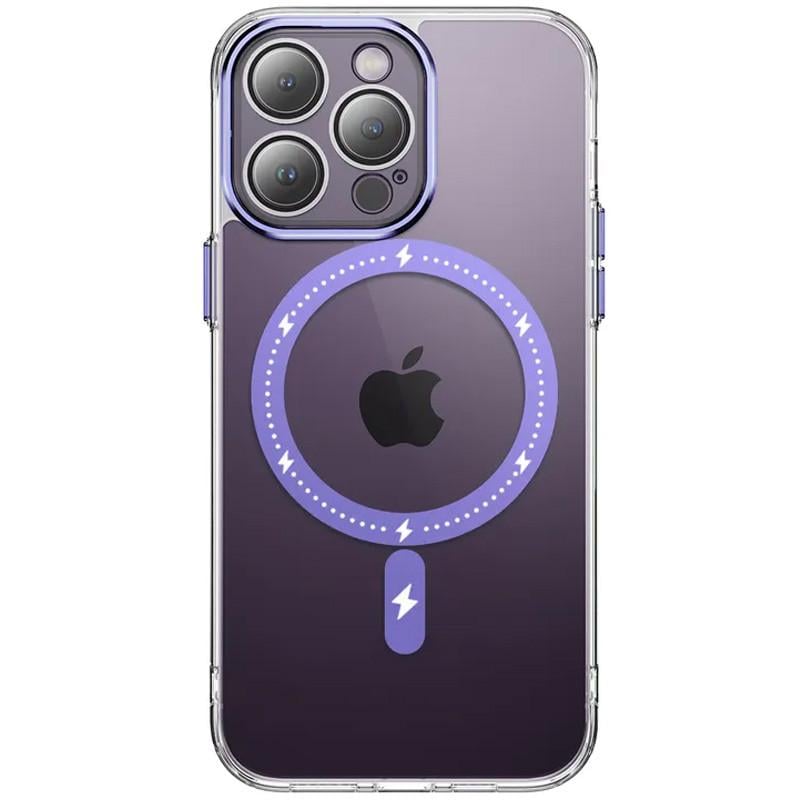 Противоударный Чехол Epik для Apple iPhone 12 Pro Max (6.7") TPU+PC Colorful with MagSafe Purple