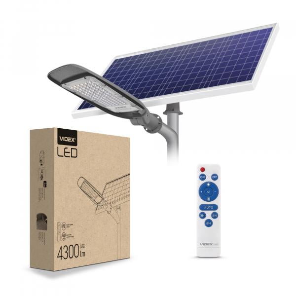 Ліхтар вуличний автономний Videx 60W 5000K LED (29013145)