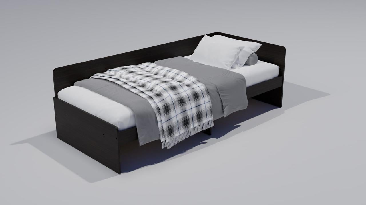 Ліжко дитяче Еверест 800 ЩИТ ДСП Венге темний (е-207444) - фото 4 Ліжко дитяче Еверест 800 ЩИТ ДСП Венге темний (е-207444) - фото 4