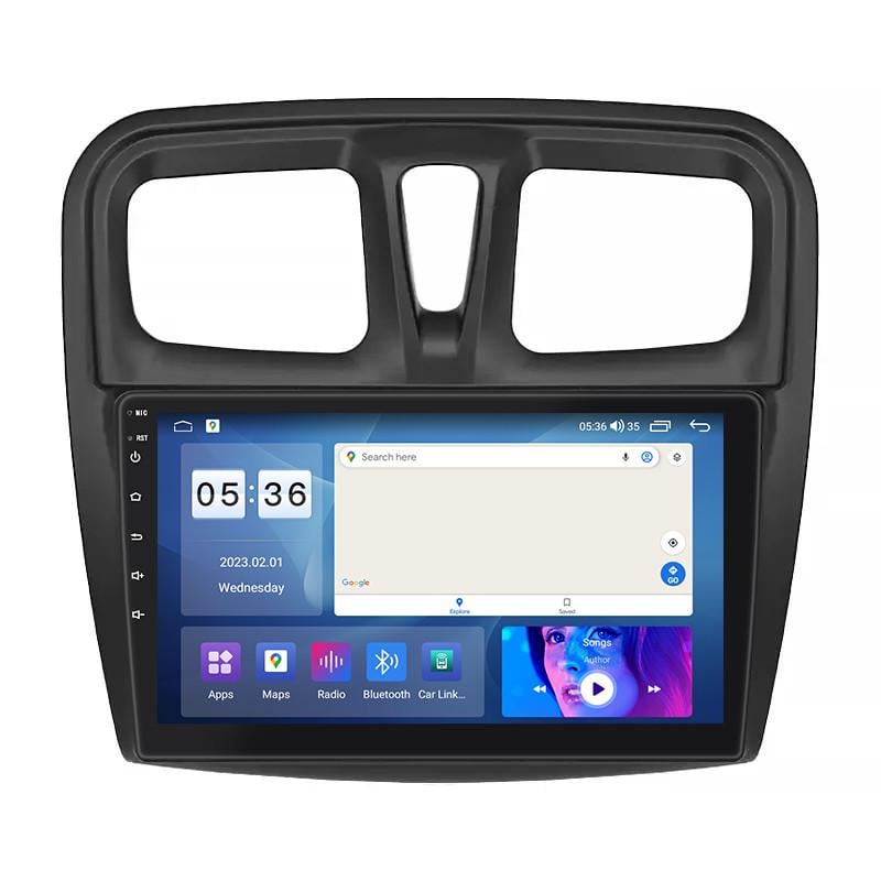 Автомагнітола штатна Lesko для Dacia Sandero II ver 3 2012-2016 екран 4/64Gb CarPlay 4G Wi-Fi GPS Prime 10" (25714056)