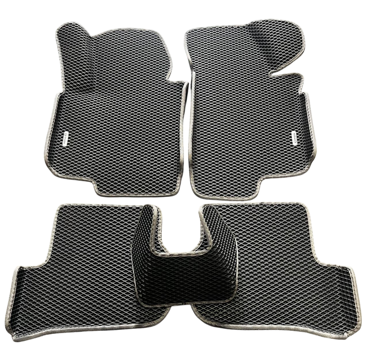 Коврики EVA с бортиками в салон для Skoda Octavia A5 с 3Д лапой 2004-2013 гг. Черный (1783554329)