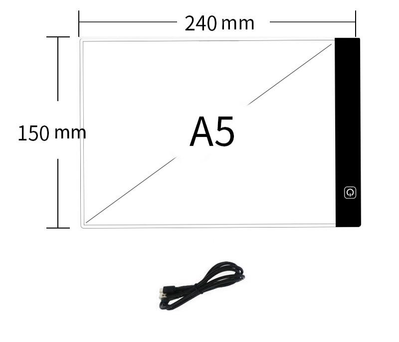 Интерактивный планшет световой Light Pad A5 для копирования (27829577) - фото 2