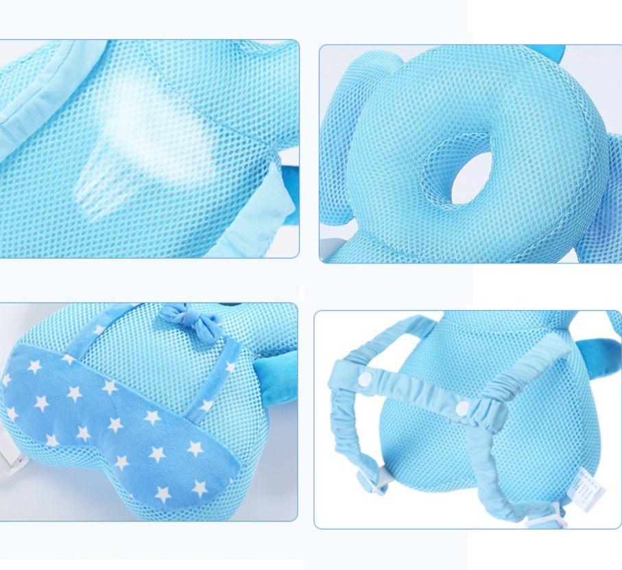 Подушка захисна Ведмедик для голови та спини малюка Блакитний (142616) - фото 6