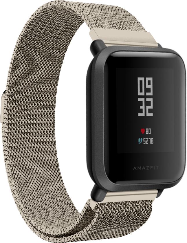 Ремешок Миланская петля Milano для Amazfit Bip Brushed Gold (13332-16)