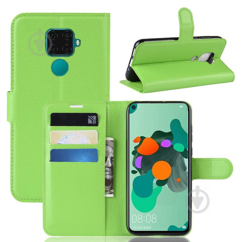 Чехол-книжка Litchie Wallet для Huawei Mate 30 Lite / Nova 5i Pro Green (hub_BMhC78632) - фото 2