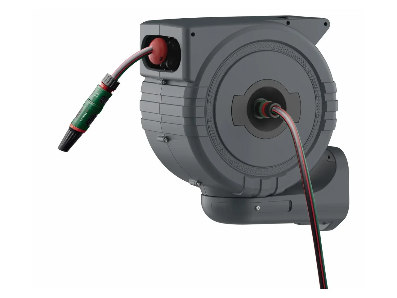 Катушка садовая автоматическая Parkside со шлангом 25 м - фото 8