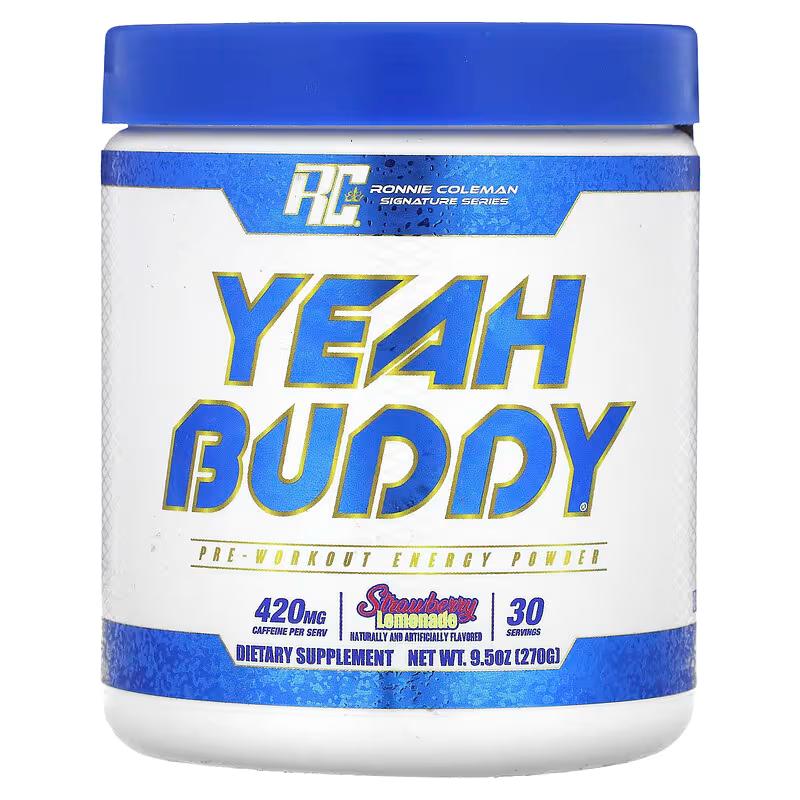 Предтренировочный комплекс Ronnie Coleman Energy Powder Strawberry Lemonade 270 г