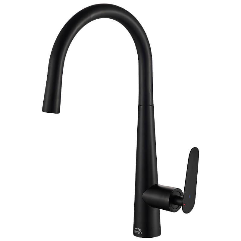 Смеситель Laveo NALDA для мойки с изливом U Черный (BAY_768D)