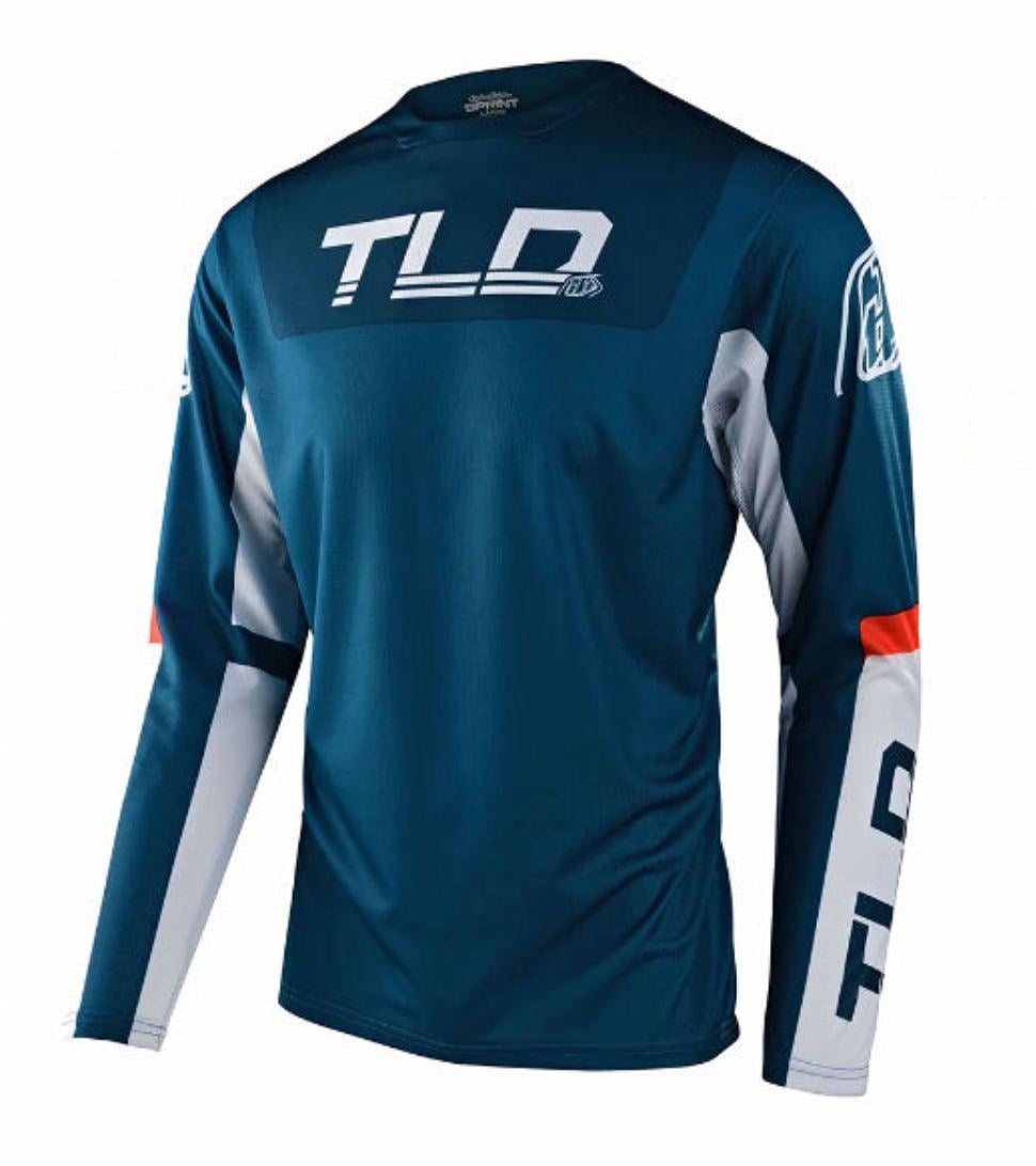 Джерси TLD Sprint Jersey Fractura Slate XXL Blue/Orange