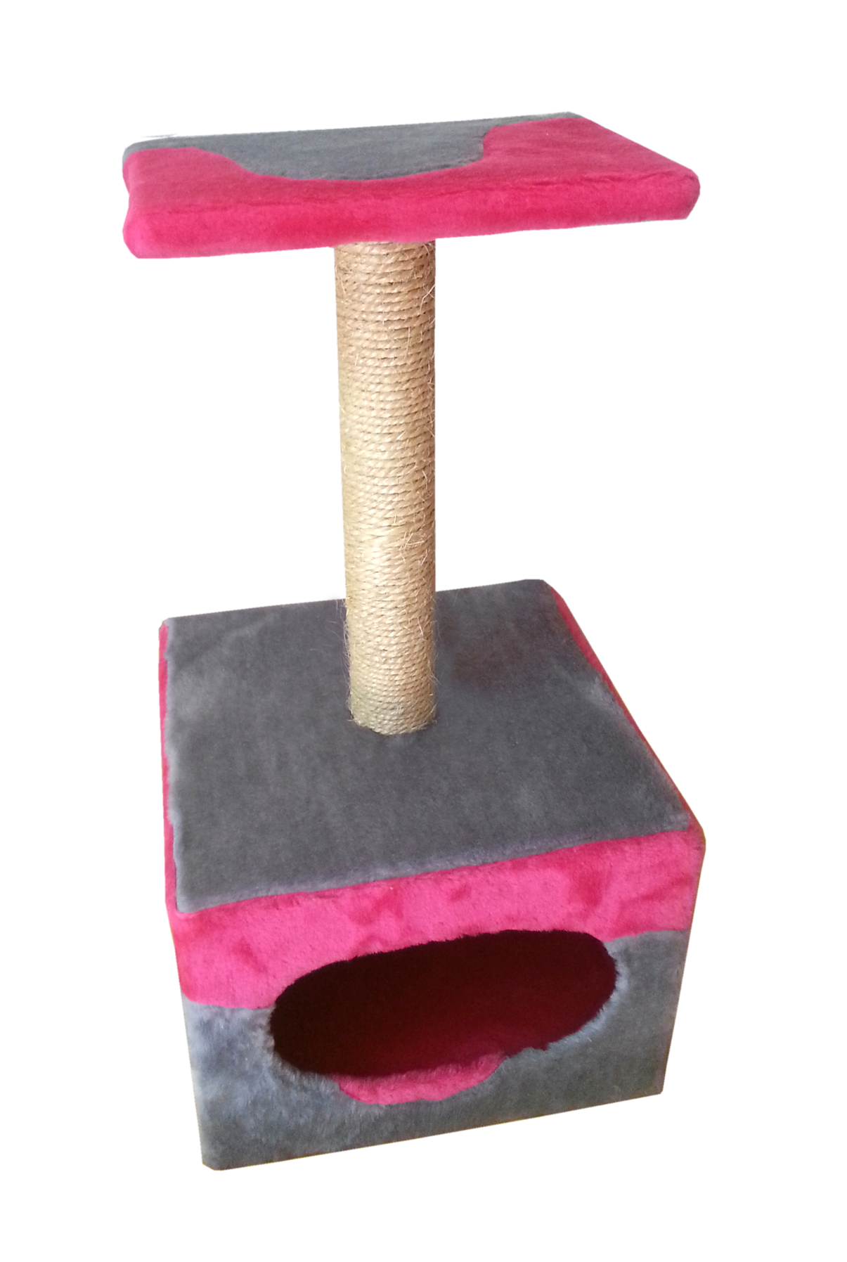 Когтеточка Фелита Дом прямой сизаль Микс (0008/4)