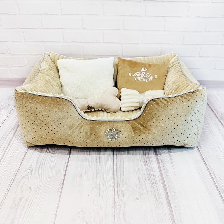 Лежанка для собак Amore mio Cane Брідж Boutique до 8 кг 70х50х23 см (DB-0076) - фото 6