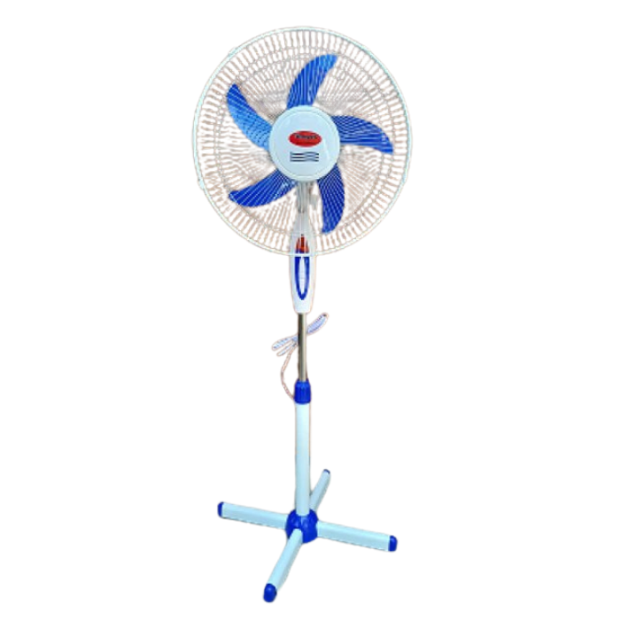 Вентилятор напольный Wimpex-WX-1612 малошумный 100W Бело-синий