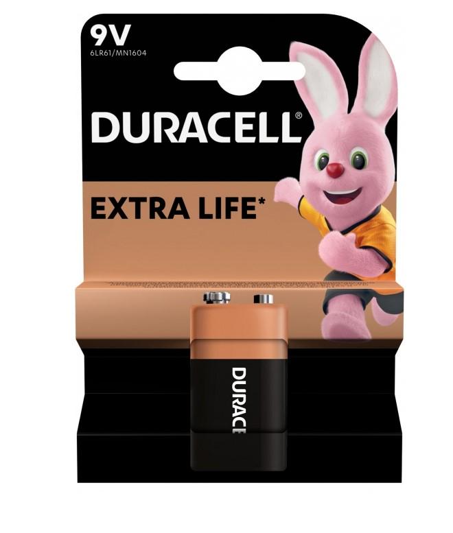 Батарейка Duracell Крона 9V 6F22/6LR61 (287)