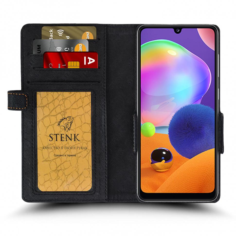 Чехол книжка Stenk Wallet для Samsung Galaxy A31 Черный (65754)