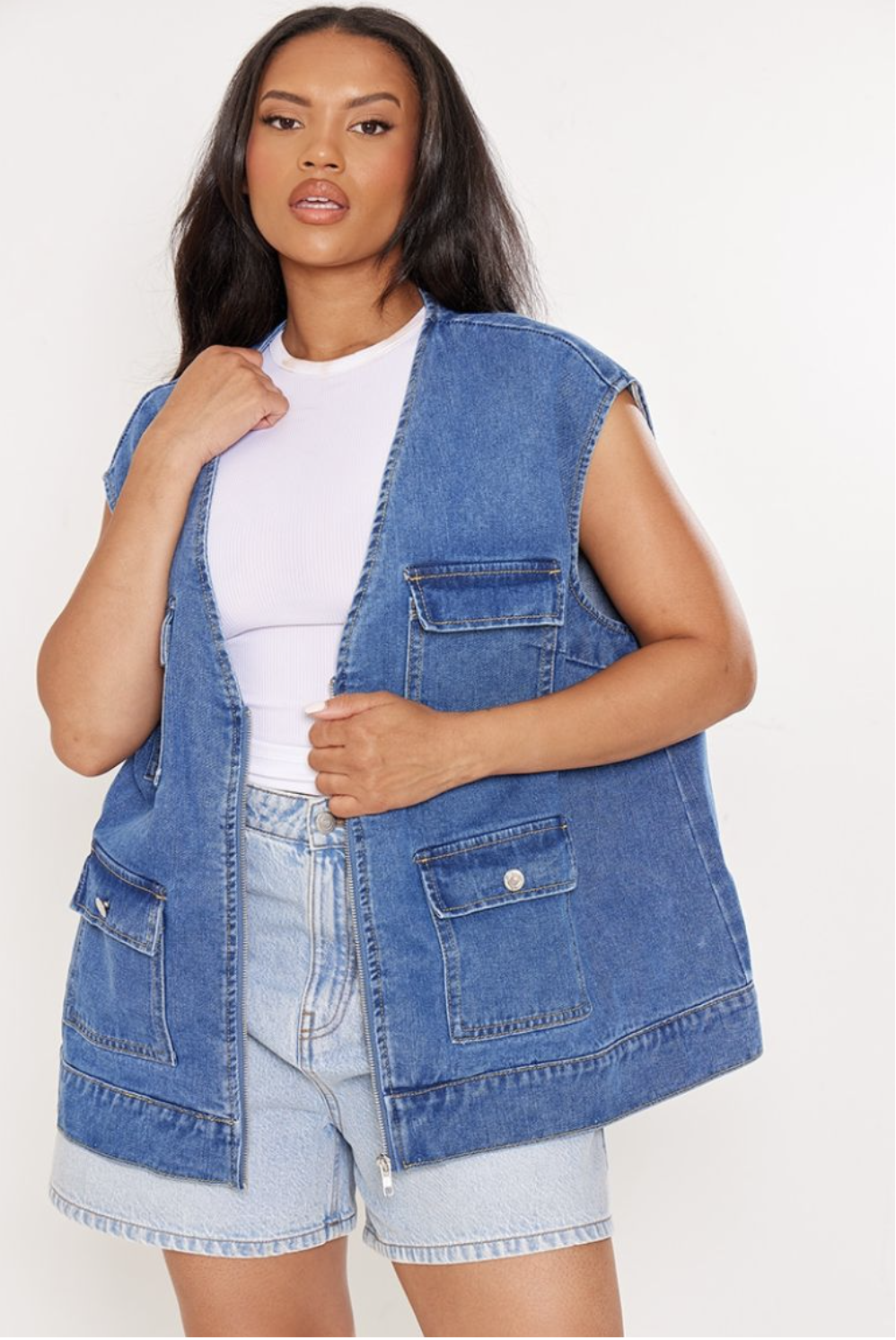 Жилет Pretty Little Thing CNJ3200 р. 46 Блакитний - фото 3 Жилет Pretty Little Thing CNJ3200 р. 46 Блакитний - фото 3