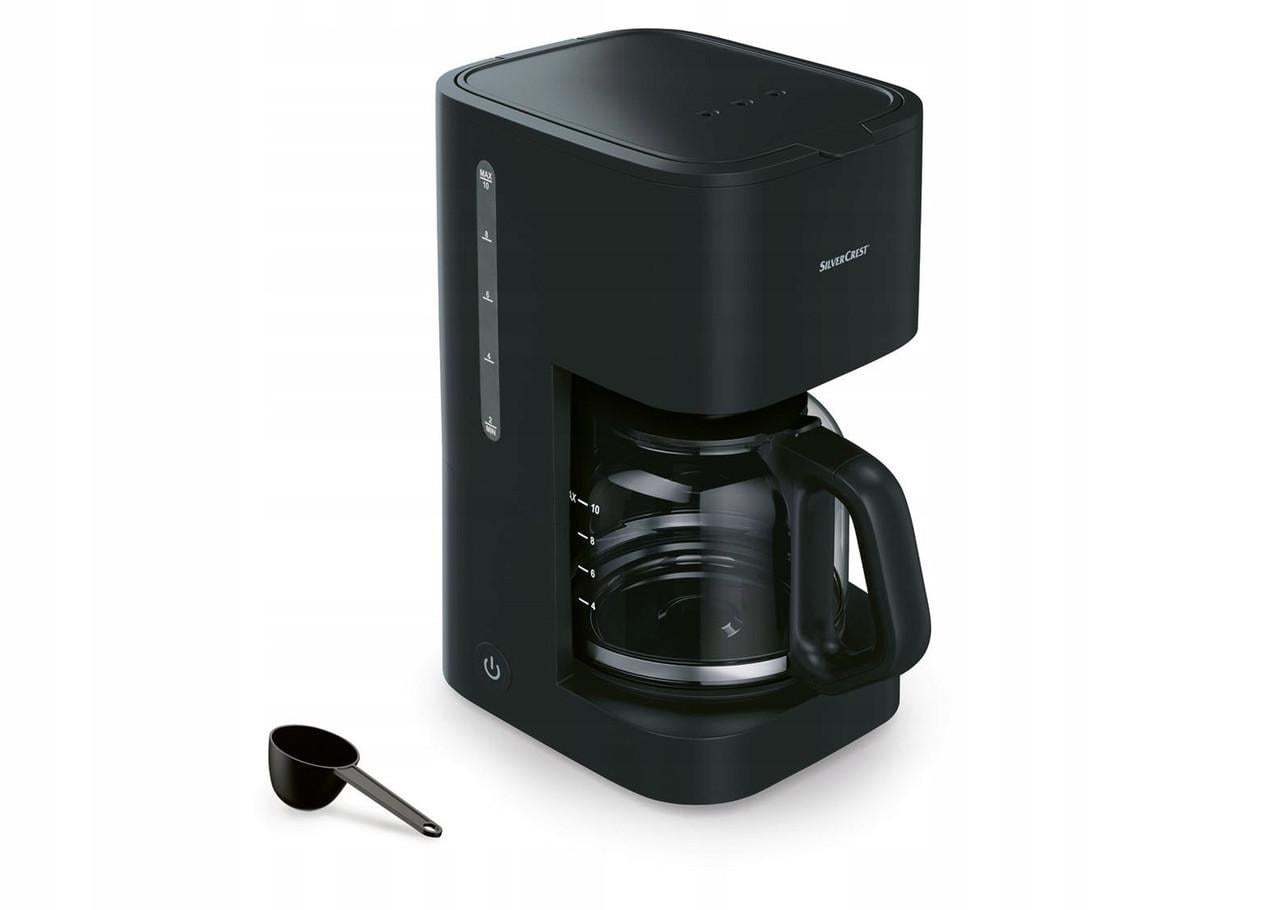 Кофеварка капельная Silver Crest SKMK 1000 D2 1000 Вт для молотого кофе колба до 10 чашек 1,38 л Black (2588745299)