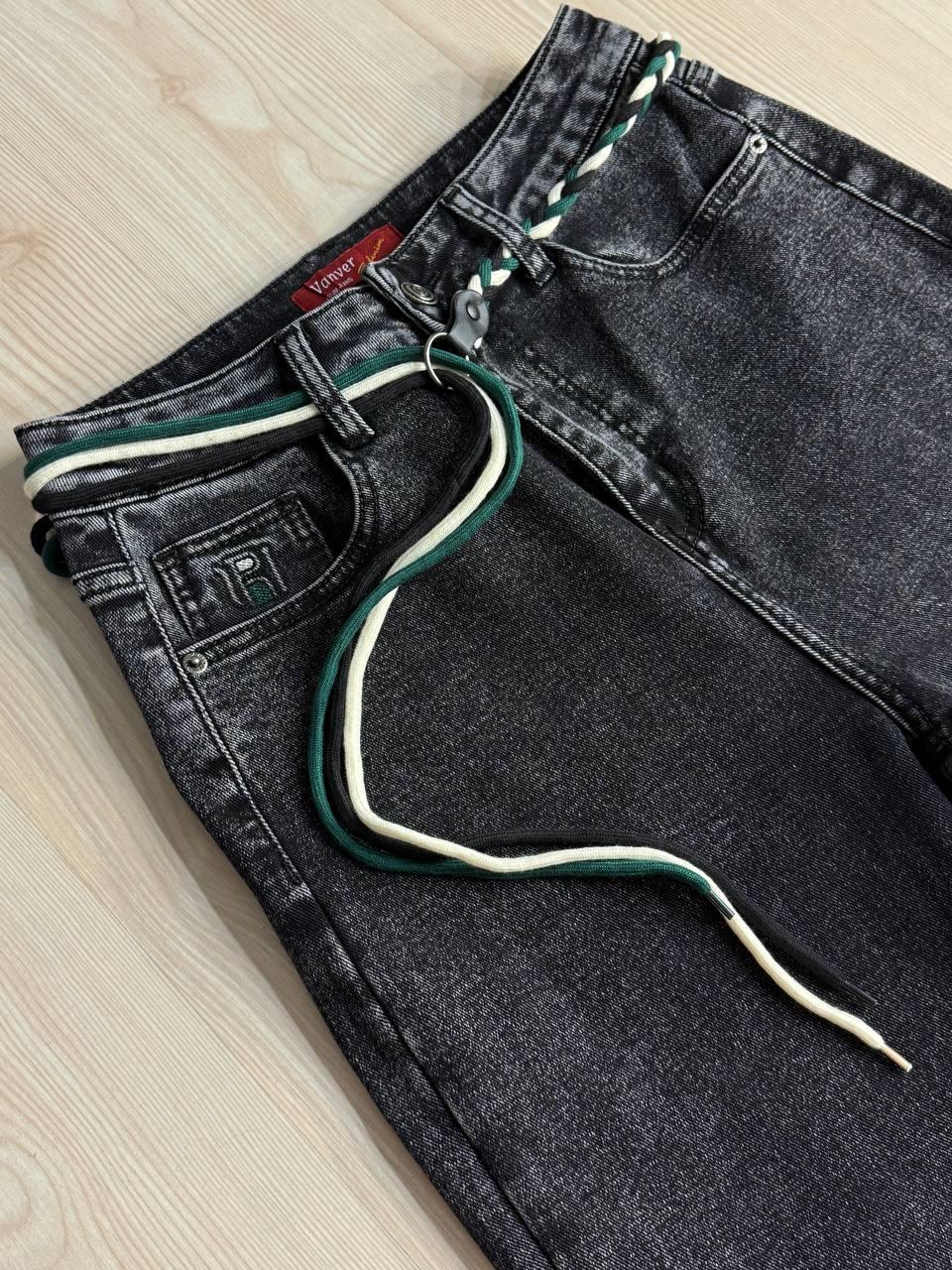 Джинси жіночі Vanver 82107 утеплені на флісі палаццо прямі р. 32 Чорний (5604) - фото 10