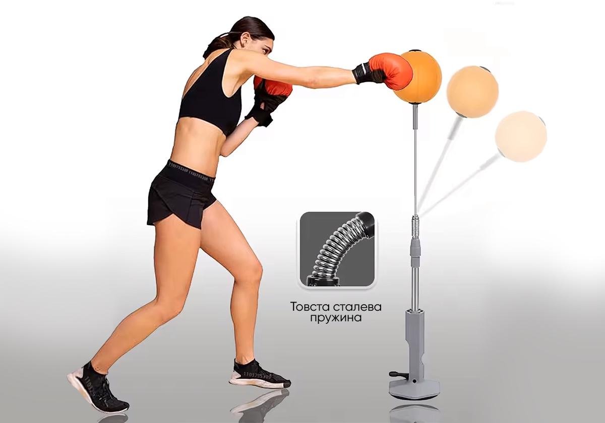 Боксерский набор EasyFit Pro BoxSet груша боксерская/металлическая стойка/перчатки 130-150 см (EF-0334) - фото 6 Боксерский набор EasyFit Pro BoxSet груша боксерская/металлическая стойка/перчатки 130-150 см (EF-0334) - фото 6