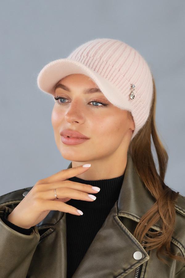 Бейсболка повязка Braxton Абби 7230 Пудровый светлый (2353255745) - фото 1 Бейсболка повязка Braxton Абби 7230 Пудровый светлый (2353255745) - фото 1