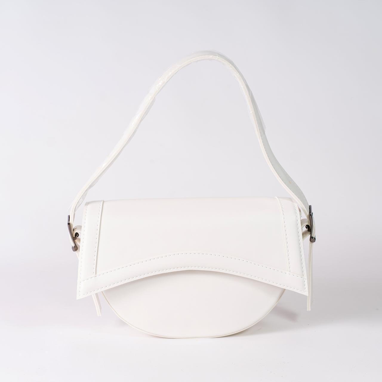 Сумка женская полукруглая XENIA № 33-24 из эко-кожи Белый - фото 1 Сумка женская полукруглая XENIA № 33-24 из эко-кожи Белый - фото 1