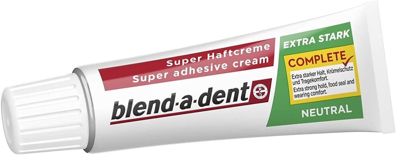 Крем фіксуючий Blend-a-dent Super Complete extra stark neutral для зубних протезів 40 г - фото 1