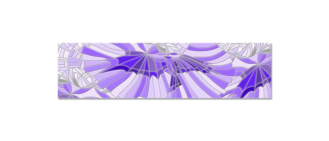 Наклейка виниловая на кухню Zatarga Фиолетовый Витраж 650х2500 мм (1274515462) Наклейка виниловая на кухню Zatarga Фиолетовый Витраж 650х2500 мм (1274515462)