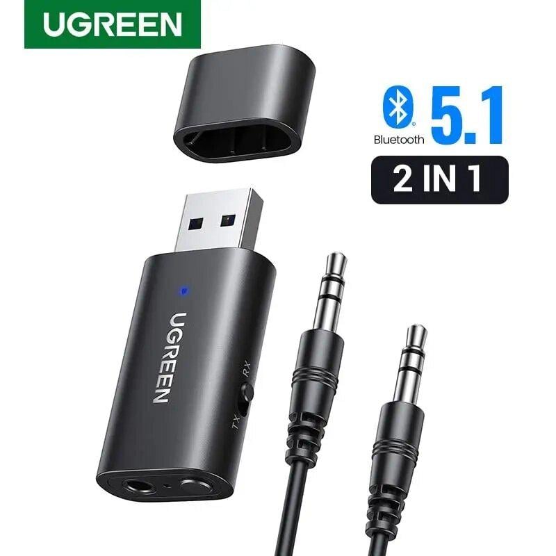 Адаптер Bluetooth UGREEN CM523 2в1 Black (60300) - фото 11